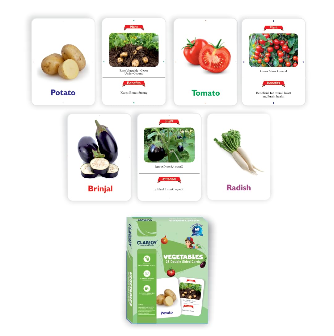 Clapjoy Vegetables Flash Card - Kee&Ka