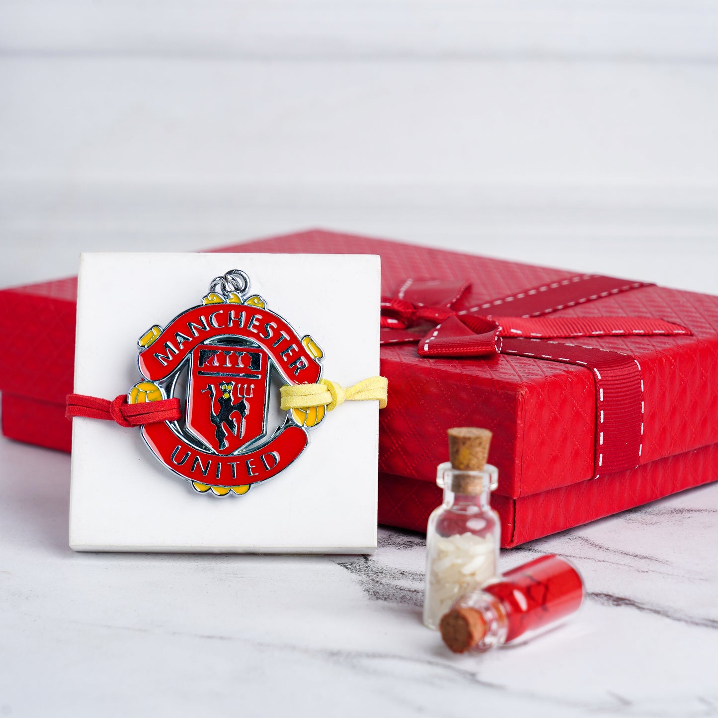 Manchester Rakhi With Keyring