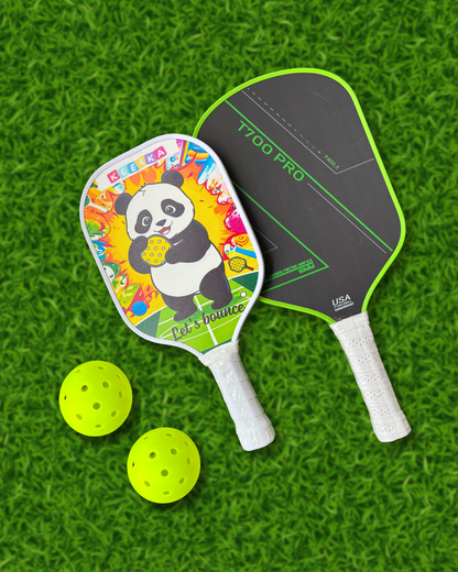 Pickleball Family Fun Set (1 Kids Paddle + 1 Adult Paddle + 2 Balls)