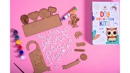 Teeny Tiny Superhero Theme Name Plate And Door Knob