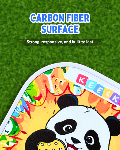 Pickleball Family Fun Set (1 Kids Paddle + 1 Adult Paddle + 2 Balls)