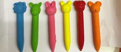 Animal Stick Crayons - Marbled Set - Kee&Ka