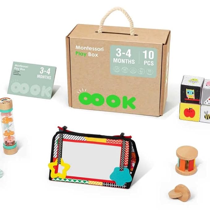 Montessori Learning Wooden Baby Toys For 3-4 Months