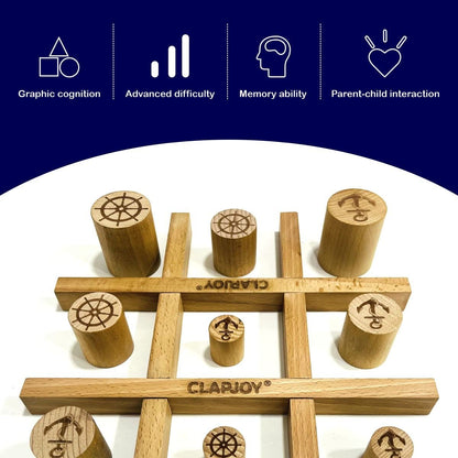 Clapjoy Tic Tac Cambio Game for Adults and Kids - Kee&Ka