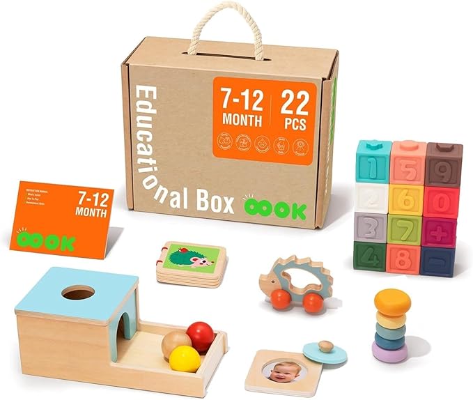 Montessori Learning Wooden Baby Toys For 3-4 Months