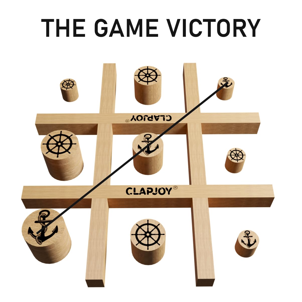 Clapjoy Tic Tac Cambio Game for Adults and Kids - Kee&Ka