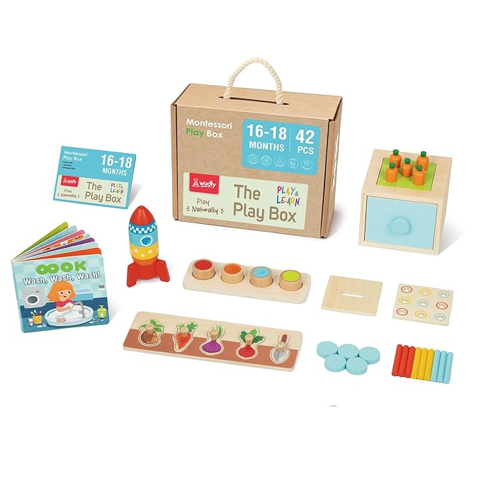 Montessori Learning Wooden Baby Toys For 3-4 Months