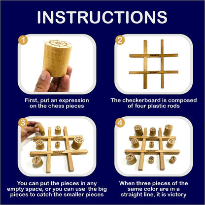 Clapjoy Tic Tac Cambio Game for Adults and Kids - Kee&Ka