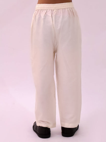 Peach Kurta Pyjama Set For Boys