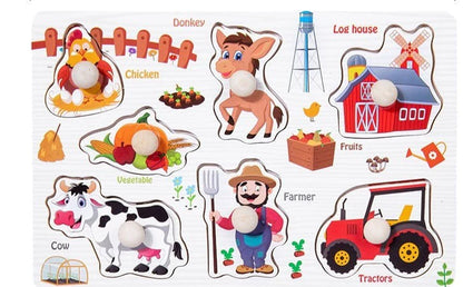 Early Learning Small Knob Puzzle - Kee&Ka