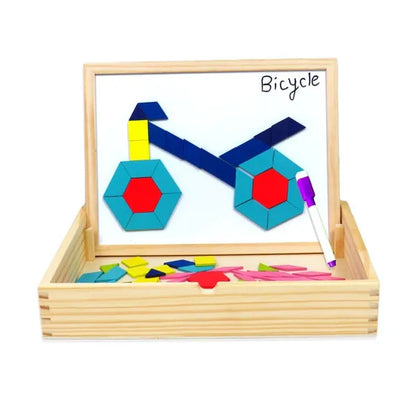 Wooden Magnetic Educational Toy- White Board - Kee&Ka