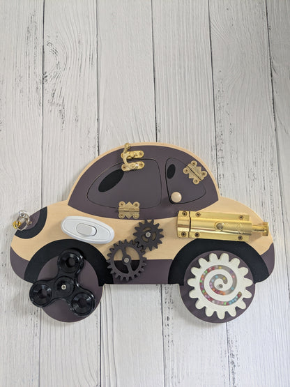 Wooden Busy Car Board Puzzle - Kee&Ka