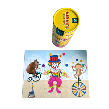Metclap Circus Jigsaw Puzzle - 30 Pieces inside Round Box - Kee&Ka
