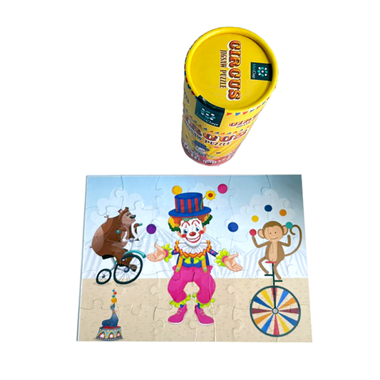 Metclap Circus Jigsaw Puzzle - 30 Pieces inside Round Box - Kee&Ka
