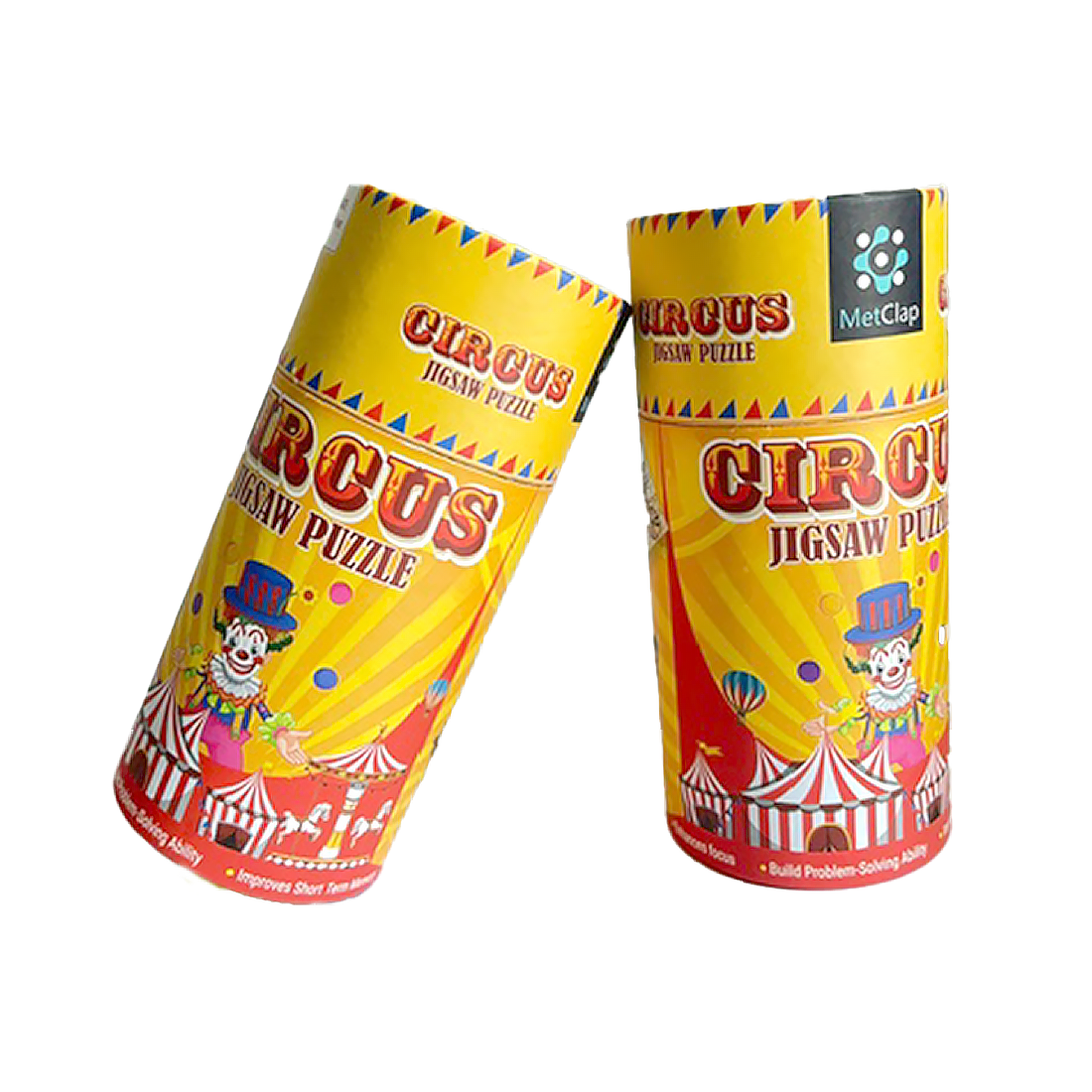 Metclap Circus Jigsaw Puzzle - 30 Pieces inside Round Box - Kee&Ka