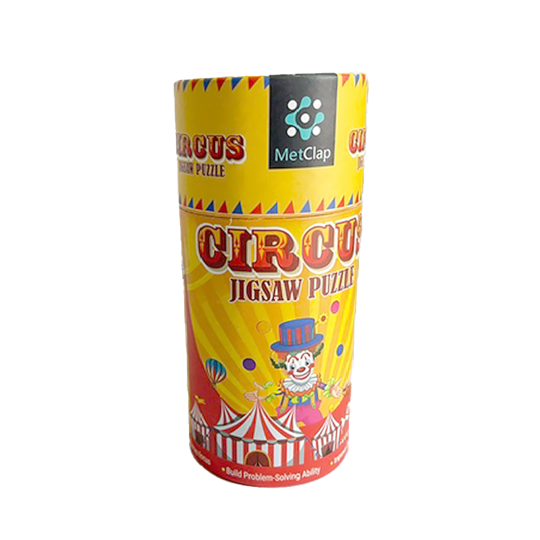 Metclap Circus Jigsaw Puzzle - 30 Pieces inside Round Box - Kee&Ka