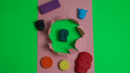 Super Hero Crayons set of 6 - Kee&Ka