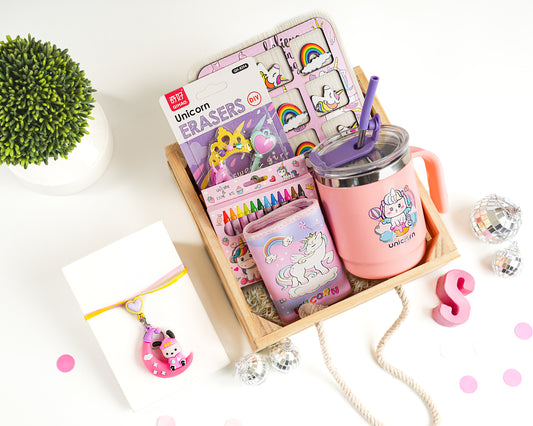 Unicorn Wooden Hamper