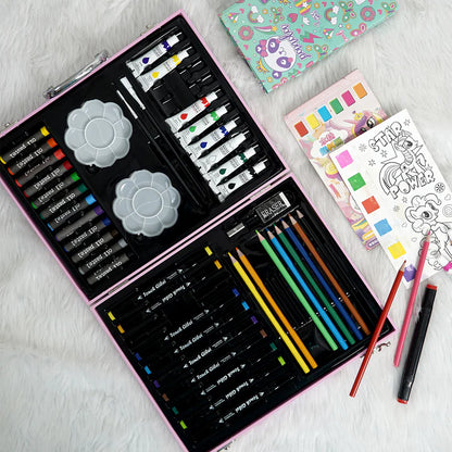 128 Pieces Colouring Set- Unicorn - Kee&Ka