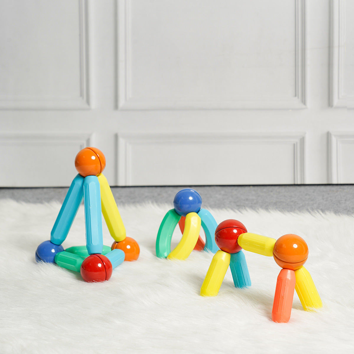 32 Pieces Magnetic Stick Blocks - Connect , Create , Learn and Play - Kee&Ka