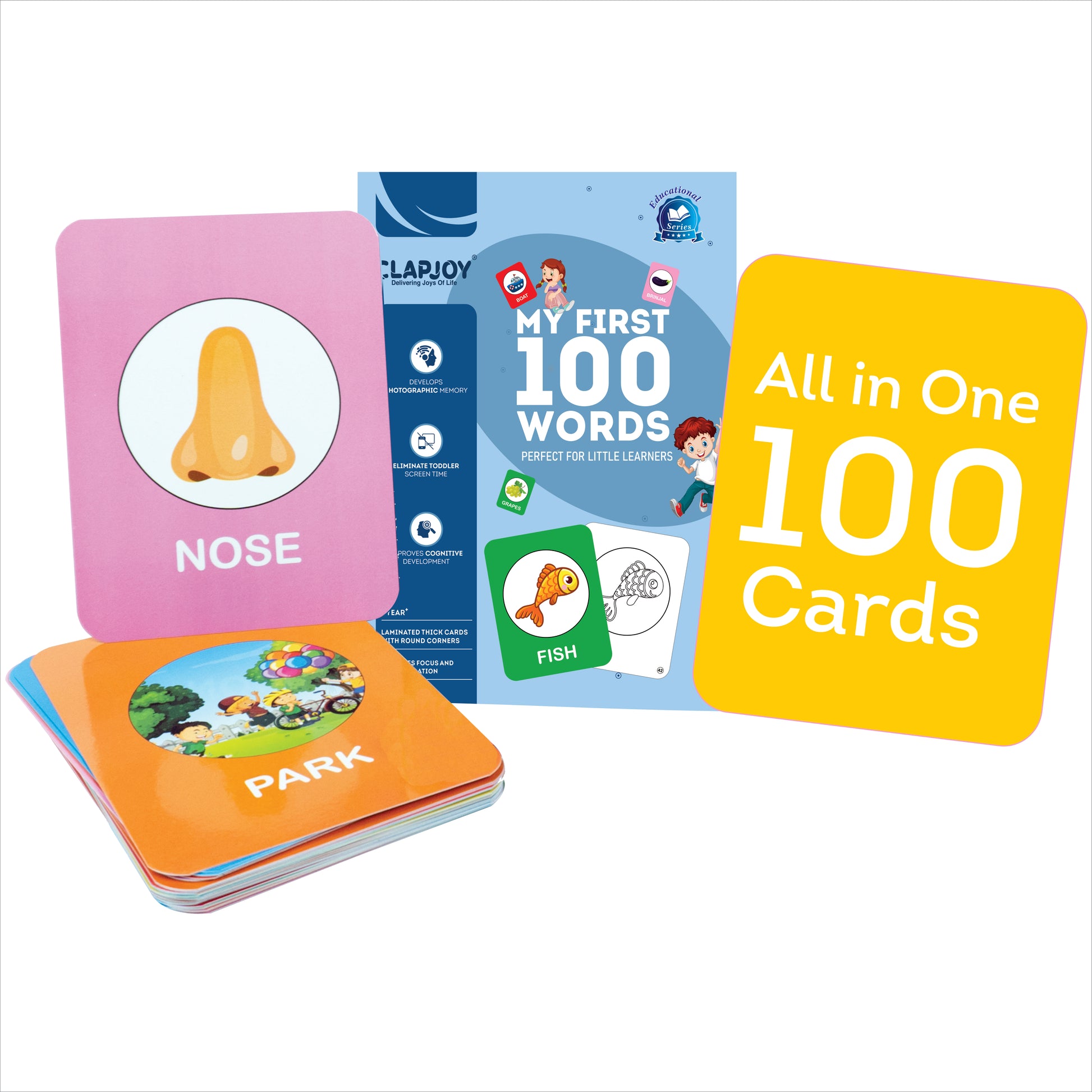 Clapjoy My First 100 Words Flash Cards - Kee&Ka