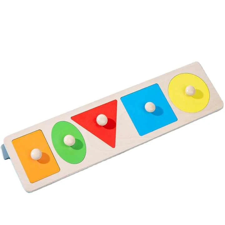 Long Five Shape Knob Board Puzzle - Kee&Ka