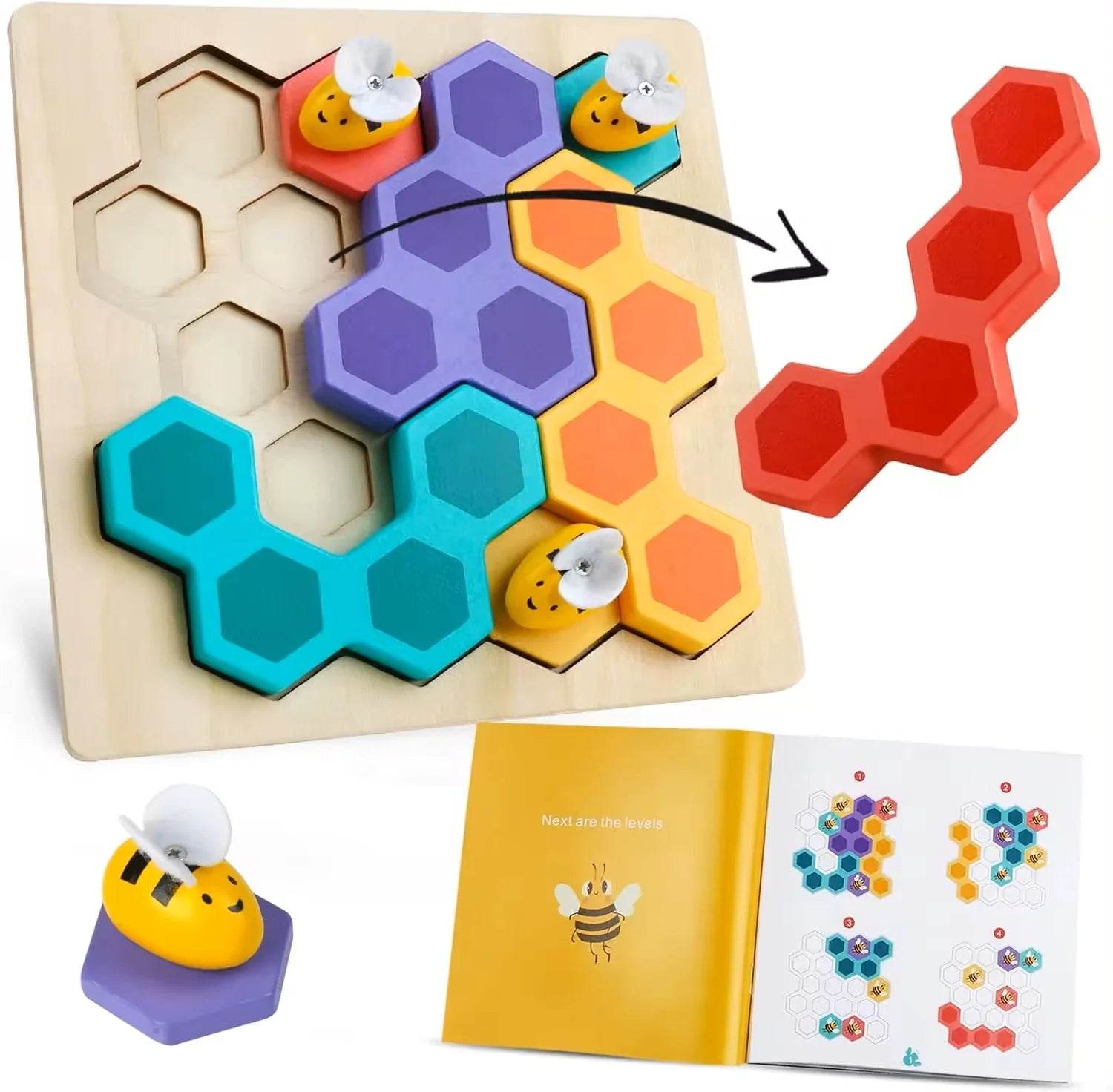 Wooden Puzzle Bee Game - Kee&Ka