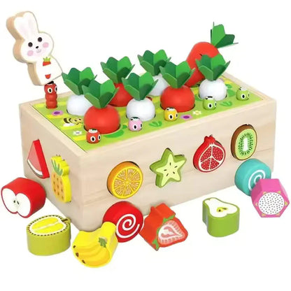 Carrot Harvest Cart - Shape Sorter - Kee&Ka