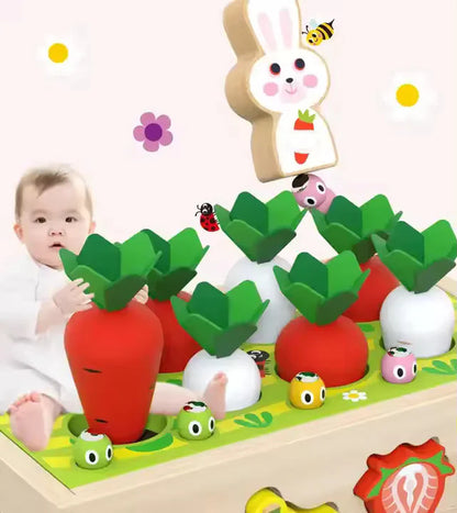 Carrot Harvest Cart - Shape Sorter - Kee&Ka