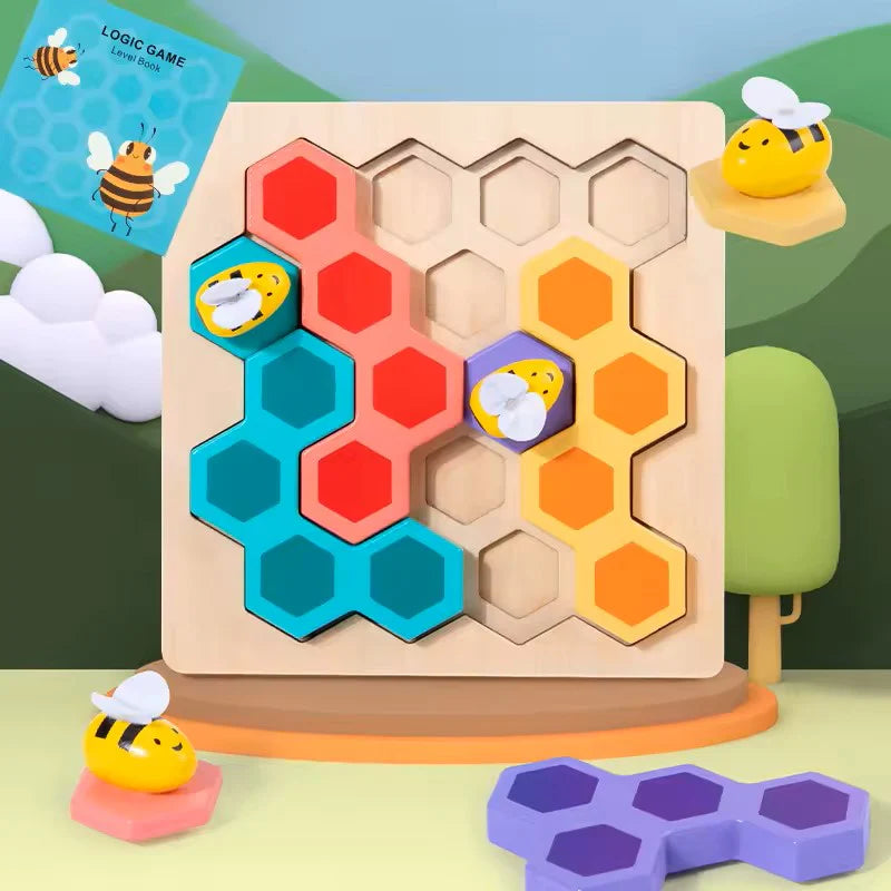 Wooden Puzzle Bee Game - Kee&Ka