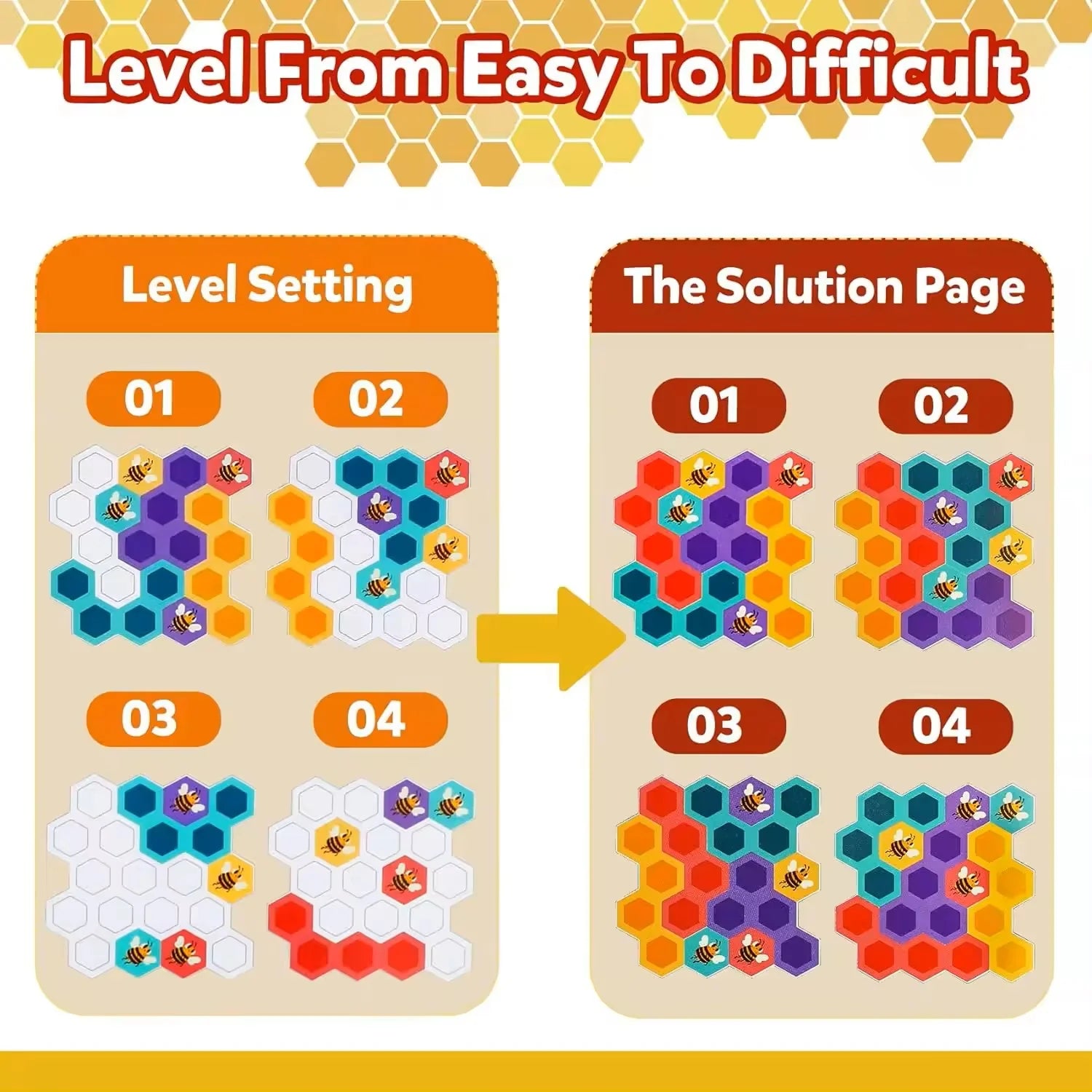 Wooden Puzzle Bee Game - Kee&Ka