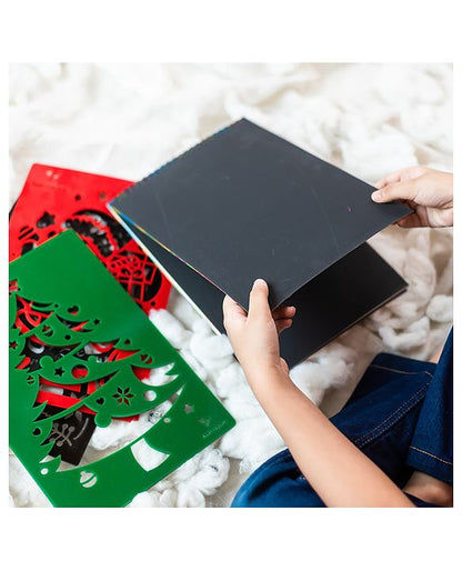 Christmas Doodle With Scratch Book