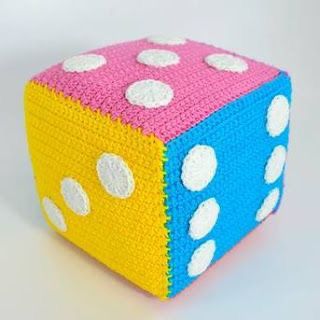 Crochet Dice (Rattle) - Kee&Ka