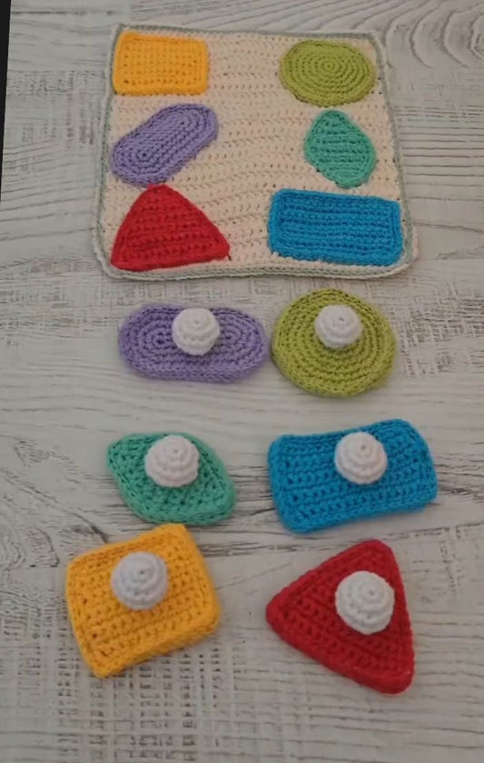 Crochet Pegs Shape Matching Toy - Kee&Ka