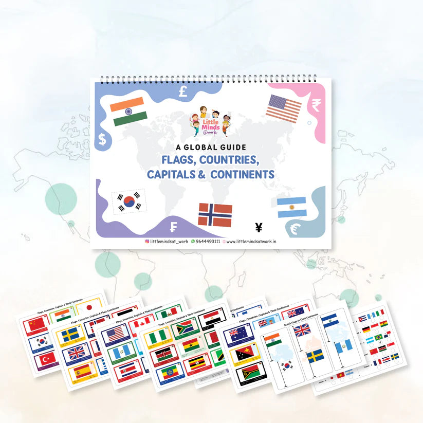 Flags, Countries, Capitals, and Continents ( Above 4 years ) - Kee&Ka