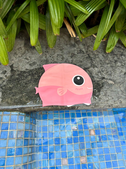 Giraffe Towels+Crab Goggles+Pink Fish Cap Combo - Kee&Ka