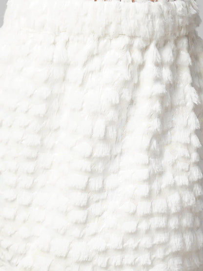 Razzle Dazzle Party White Co-ordinates set for Girls - Kee&Ka