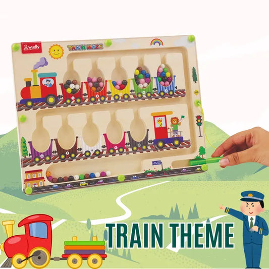 Magnetic Train Board Maze - Kee&Ka