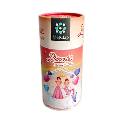 Metclap Princess Jigsaw Puzzle - 30 Pieces inside Round Box - Kee&Ka