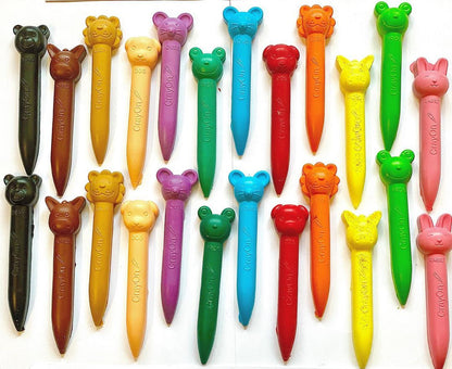 Animal Stick Crayons - Marbled Set - Kee&Ka