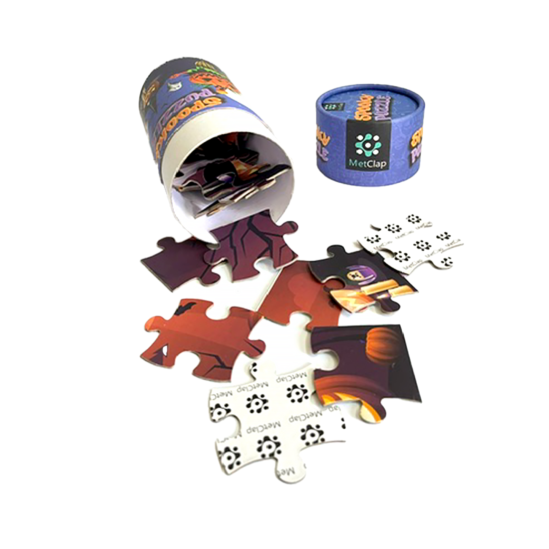 Metclap Spooky Jigsaw Puzzle - 30 Pieces inside Round Box - Kee&Ka