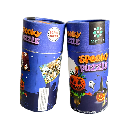 Metclap Spooky Jigsaw Puzzle - 30 Pieces inside Round Box - Kee&Ka