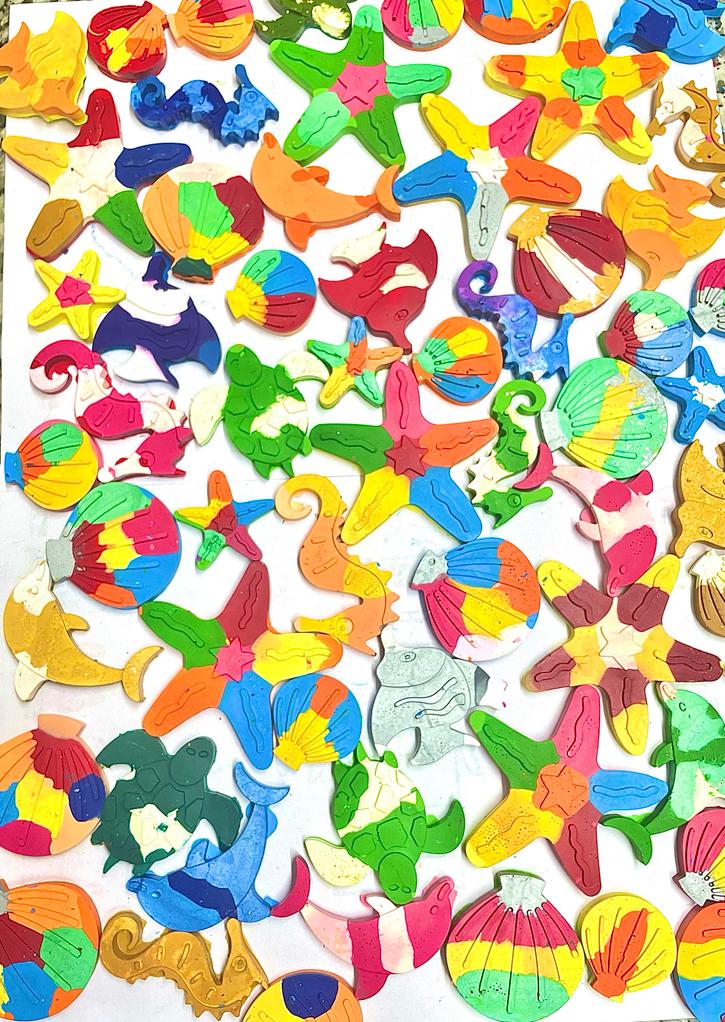 Under the sea set of 8- Marbled - Kee&Ka