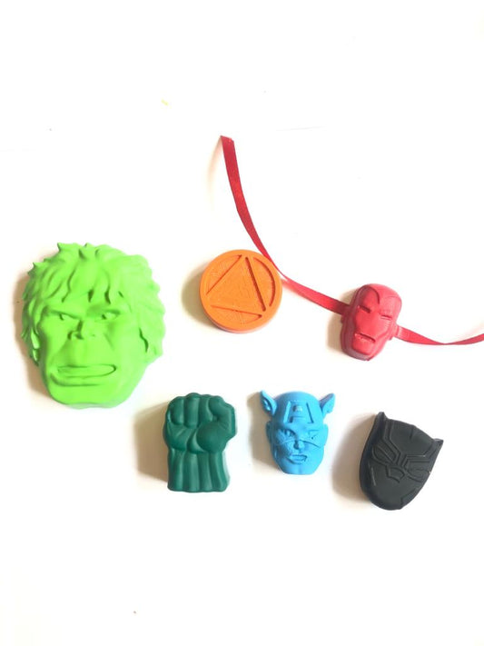 Super Hero Crayons set of 6 - Kee&Ka