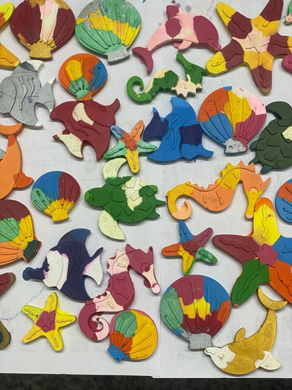 Under the sea set of 8- Marbled - Kee&Ka