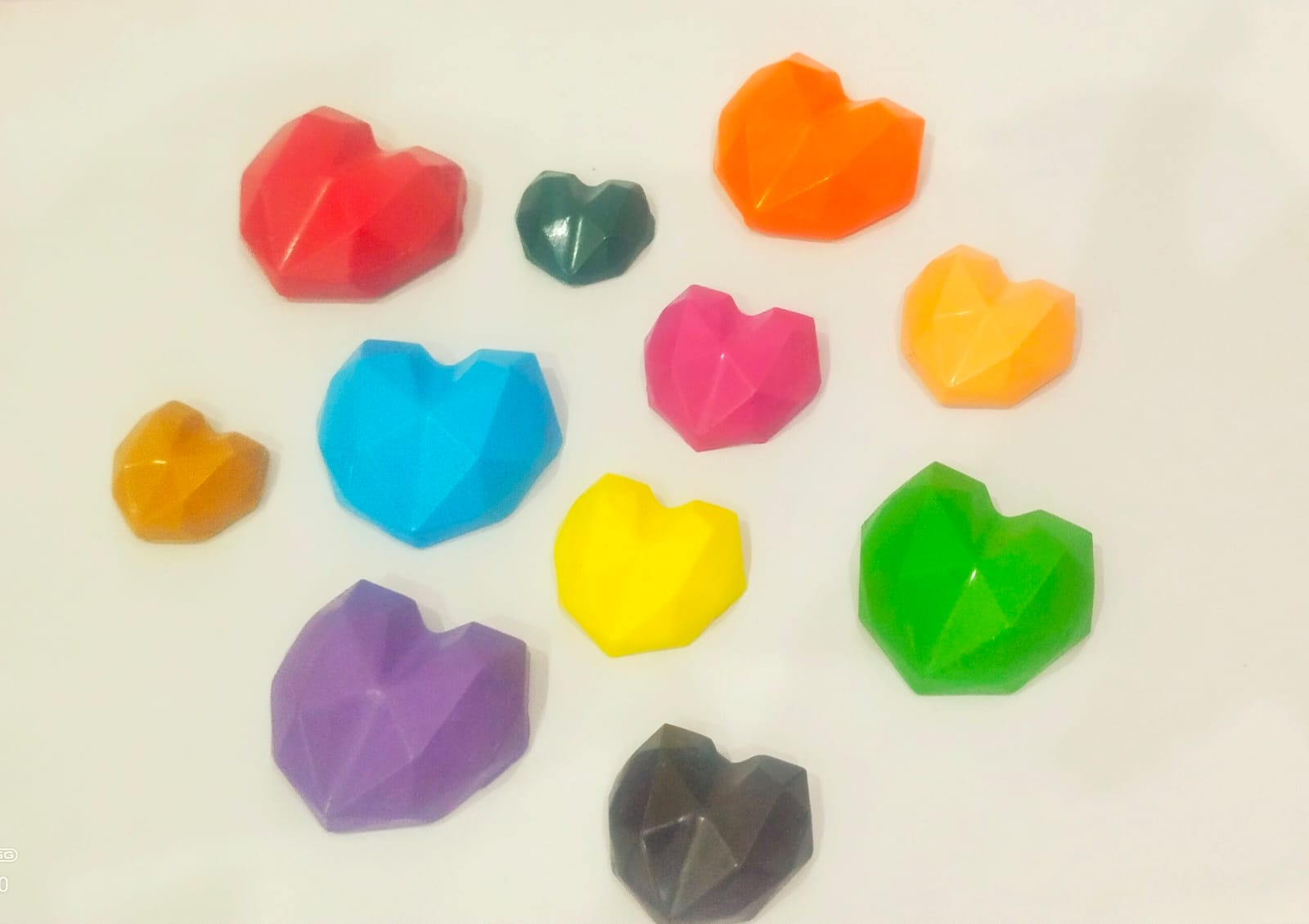 Heart Shaped Crayon Set of 8 - Kee&Ka