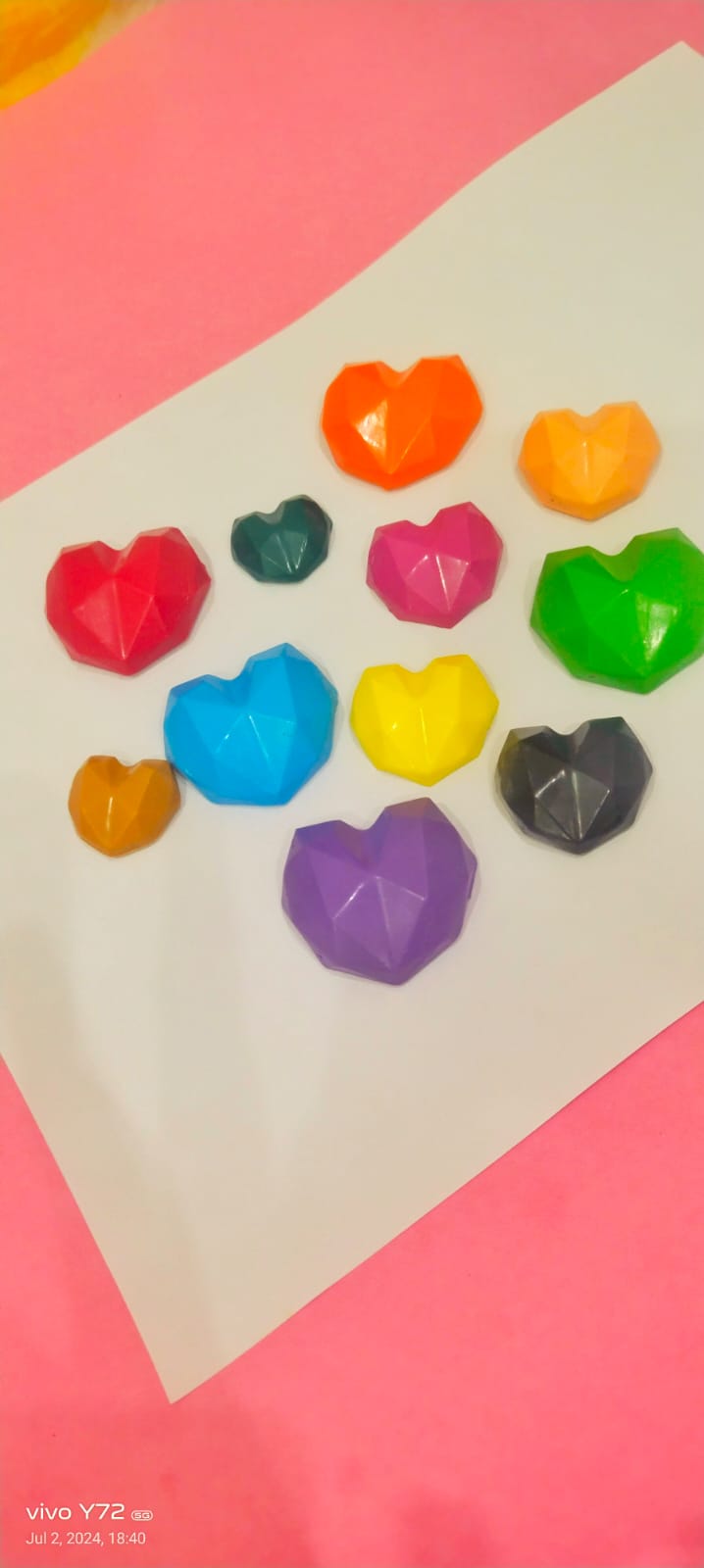 Heart Shaped Crayon Set of 8 - Kee&Ka