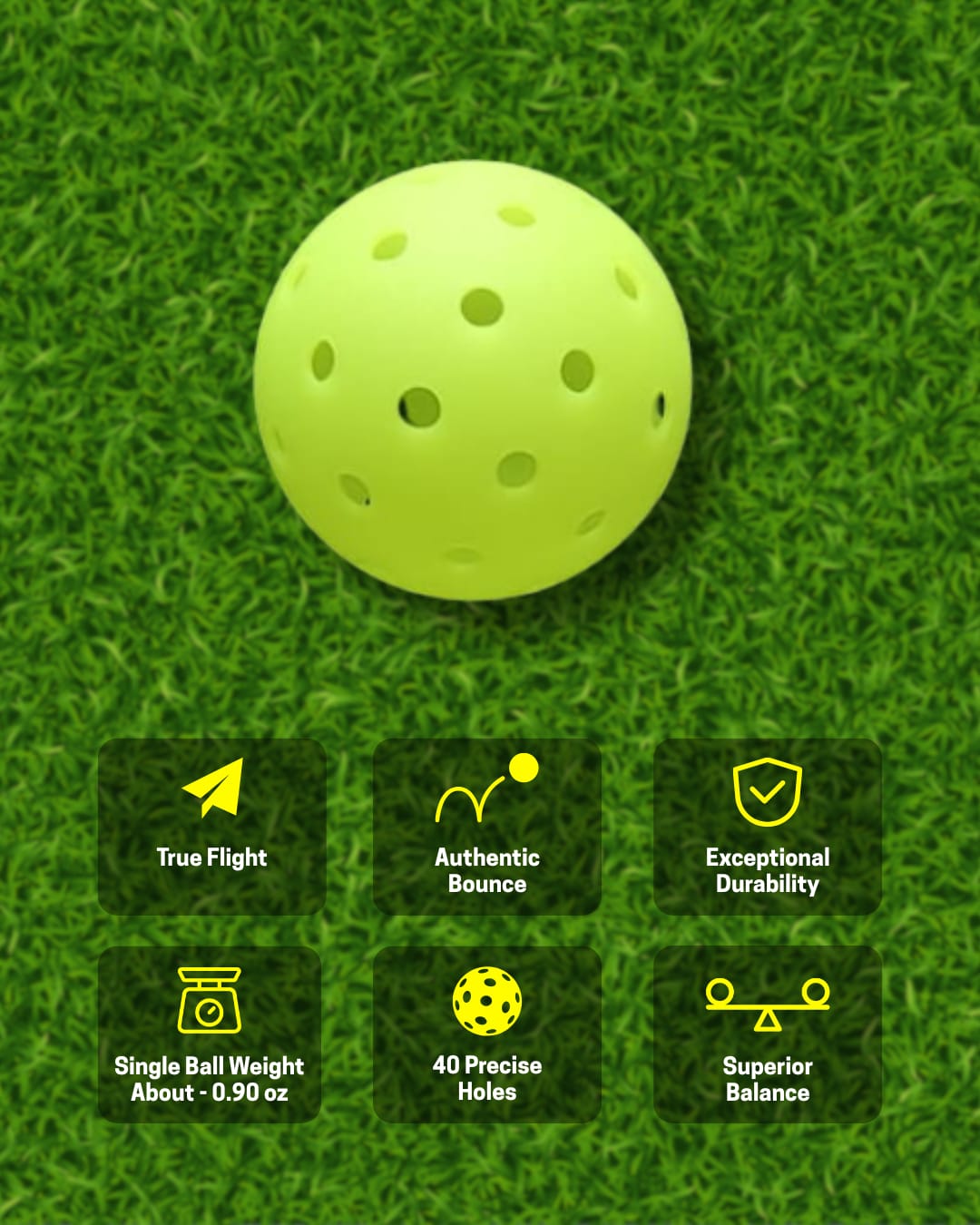 Pickleball Family Fun Set (1 Kids Paddle + 1 Adult Paddle + 2 Balls)