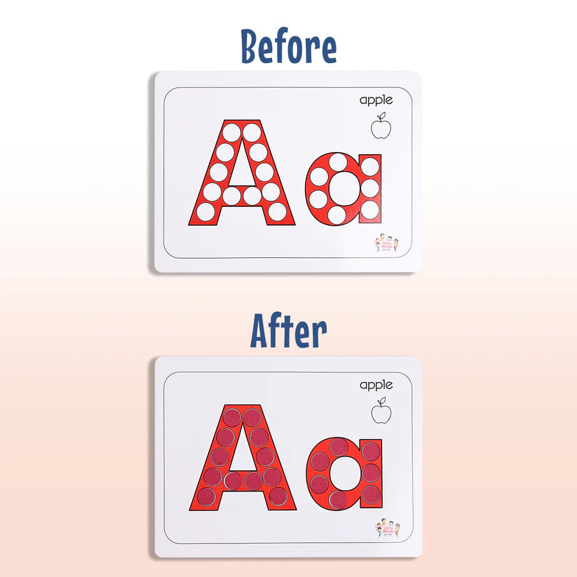 Alphabet Dot Sticker Sheets - Kee&Ka