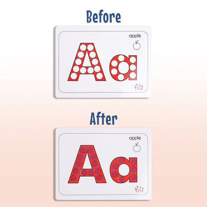 Alphabet Dot Sticker Sheets - Kee&Ka